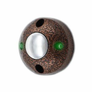 Кнопка выхода, подсветка из двух светодиодов. (НО);&nbsp;&nbsp;0.1 А при напряжении 12 В; Скрытая или открытая проводка; Накладной металлический корпус; Медный антик, ø40х20 мм.