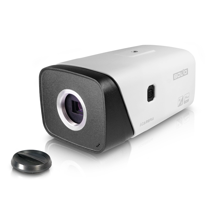 Корпусная видеокамера 2 Мп, 1/2,7'' КМОП; 0,005 лк (цвет.)/0,0005 лк (ч/б); H.265/H.264/MJPEG; разрешение 1080P/720P/D1/CIF; ONVIF, PSIA, CGI;  встроенный микрофон