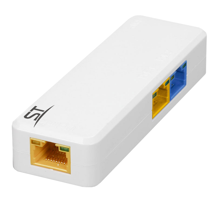 Удлинитель Fast Ethernet с передачей РоЕ; расстояние 100м; вход 1хRJ-45 с РоЕ 802.3 af/at/bt 60 Вт, выход1 1хRJ-45 для подключения камеры до 30Вт, IEEE 802.3af/at, выход2 1хRJ-45 для подключения камеры до 60В, IEEE 802.3af/at/bt; -45...+60, 82×52×23 мм.