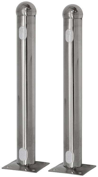 Кронштейн для 2-х лучевого активного инфракрасного датчика, нержавеющая сталь, комплект 2 шт, длина 30 см.