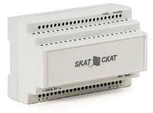 Источник бесперебойного питания 12В 6А пластиковый корпус под DIN рейку 35 мм, Защита от КЗ в нагрузке, Защита АКБ от глубокого разряда и преполюсовки. Внешний АКБ от 7Ач. 139х89х65 мм