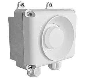 Оповещатель звуковой однотональный, 95±3 дБ, U-пит. 12 В, I-потр. 20 мА; УХЛ4, IP54, t-раб. -40...+55°С, два каб.гермоввода под кабель Ø 6…12 мм, 157х121х67 мм