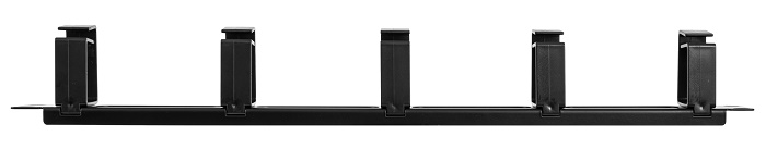 Организатор с 5 кольцами пластиковыми и окнами, черный