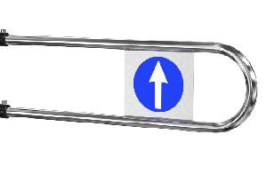 Дуга на калитку К10, Знак стрелка с двух сторон Ø25 L=700 мм