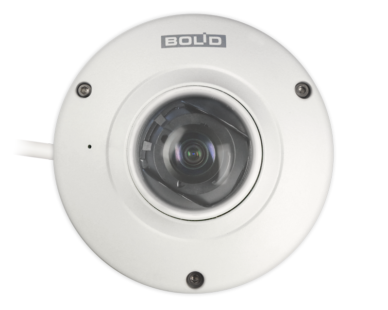 Купольная антивандальная видеокамера&nbsp;&nbsp;5 Мп, 1/3'' КМОП; объектив 1,42 мм; H.265