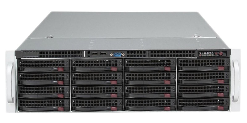 Видеосервер до 120 IP – каналов с предустановленным программным обеспечением Интеллект Х, запись постоянная 24 часа в сутки с разрешением 1920х1080 (Full HD) и суммарным видеопотоком 900 Мбит/с. Серверный корпус 19” 3U (437x132x647 мм), Astra Linux SE «Орёл», полезный архив ёмкостью 260 Тб SAS – аппаратный RAID 6 по умолчанию (жёсткие диски HDD в комплекте с сервером), 3хMini DisplayPort.