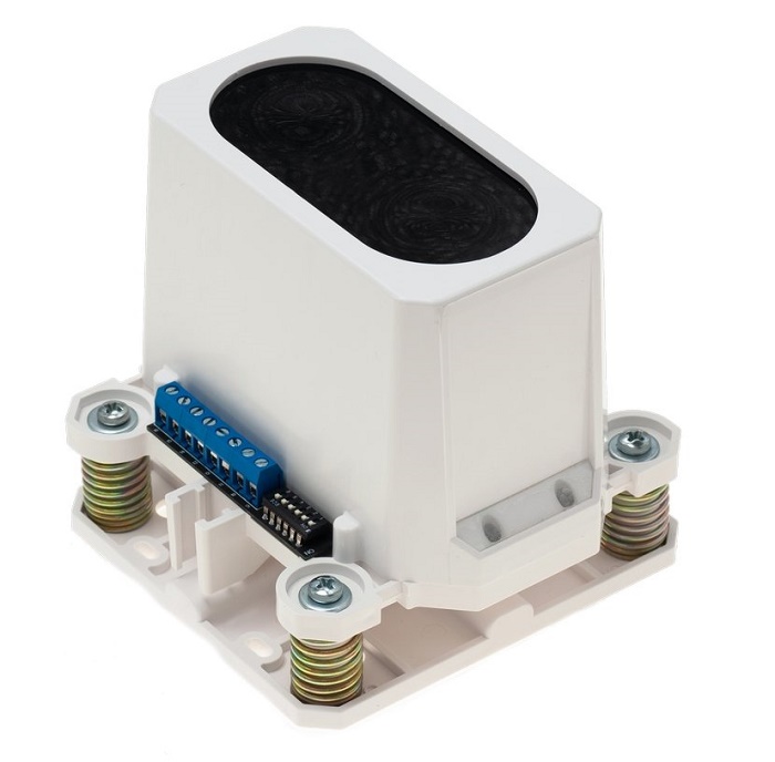 Извещатель дымовой оптический линейный, однопозиционный, дальность от 8...60 м, 4-х проводная схема подключения, 2 вых.реле, U-пит.10...30 В, I-потр. ≤15 мА, IP54, t-раб.-30...+60°C, 120х110х110 мм