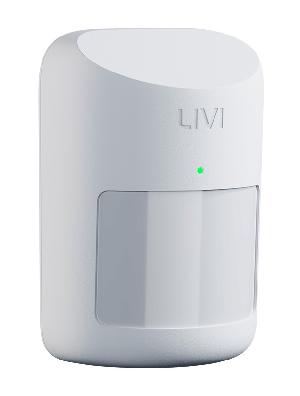 Датчик движения типа «штора» пассивный оптико-электронный инфракрасный. Линза Френеля, 2-х зонный пироприемник, дальность определения движения — 12 м, ширина зоны обнаружения — 2,2 м. Защита от засветки и тепловых потоков. Соответствие ГОСТ Р 50777-2014 (II класс). Диапазон температур от -20 до +55°С. Датчик открытия корпуса (тампер). Электропитание — батарея CR123A. Крышка-кронштейн c креплением на саморезы или поворотный кронштейн. Дизайн Koishi style.