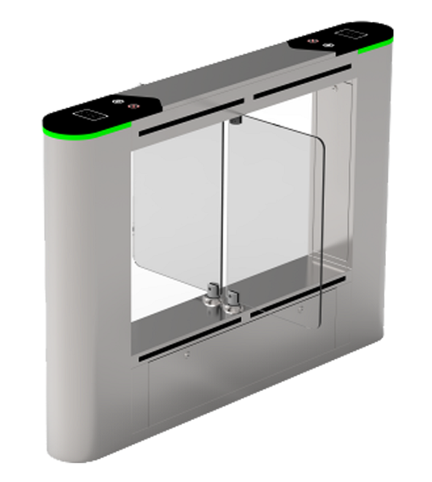 Турникет с&nbsp;&nbsp;распашными створками (центральный элемент). Режим антипаника. Материал корпуса - нержавеющая сталь SUS304, материал крышки&nbsp;&nbsp;- нерж.сталь + закаленное стекло. Светодиодный индикатор прохода. Ширина прохода - 650мм. Установка внутренняя / наружняя (под навесом).&nbsp;&nbsp;-28 гр.С - +60 гр.С. Питание AC110V/220v. Размеры, мм (ДхШхГ) 1400х180х1000. Вес&nbsp;&nbsp;72 кг. Наработка на отказ 2  млн. проходов.