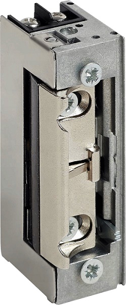 Защёлка электромеханическая симметричная, HЗ, без планки, регулируемый язычок, арретирование, механическая и длительная электрическая разблокировка, 12V AC/DC - 300мА, -15 °C to +40 °C