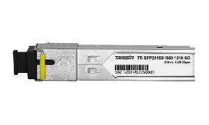 SFP модуль одномодовый, 1 порт SC, скорость передачи данных 1,25Гбит/c, длина волны 1550-1310, дальность передачи данных 20км. - 0°С...70°С. 65х14х13. Поддержка - DDM