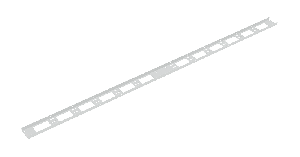 Органайзер кабельный вертикальный, 42U, для шкафов серий TFI-R, Ш75хВ1798хГ20мм, металлический, с крепежом, цвет серый