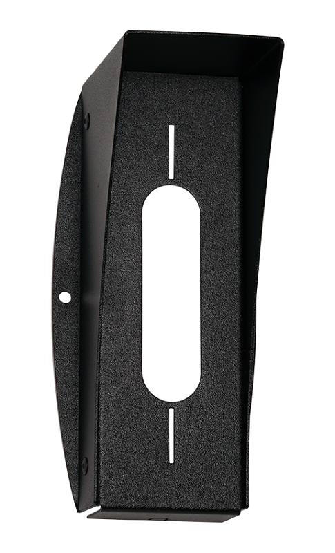 Защитный козырек для установки для вызывных панелей. Материал оцинкованная сталь. Крепится настену.  80х161х77мм