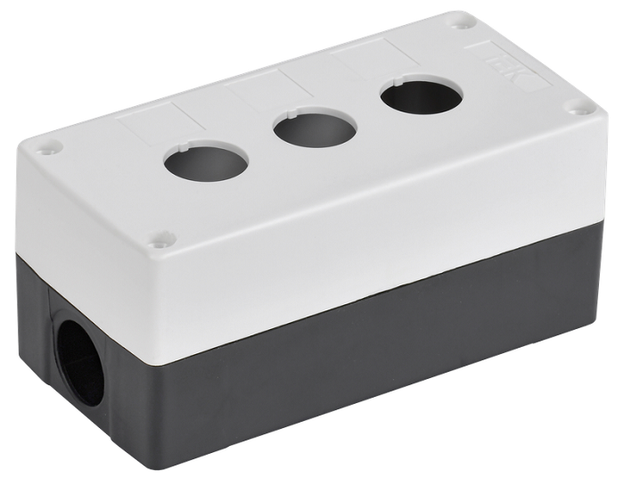 Корпус КП103-Р для кнопок 3 места белый