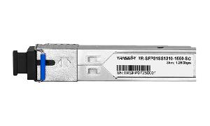 SFP модуль одномодовый, 1 порт SC, скорость передачи данных 1,25Гбит/c, длина волны 1310-1550, дальность передачи данных 3км. - 0°С...70°С.&nbsp;&nbsp;65х14х13. Поддержка - DDM