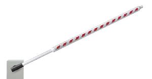 Стрела скоростного шлагбаума PERCo-GF13 круглого сечения. Набор светоотражающих наклеек. Мягкий буфер