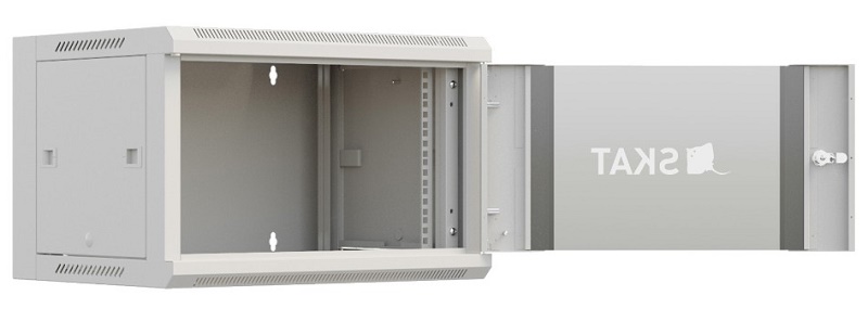 Шкаф настенный телекоммуникационный 12U 600х600х635мм, дверь стеклянная
