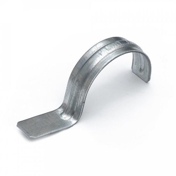Скоба металлическая однолапковая СМО d38-40 мм для монтажного пистолета (без отверстий) (50шт/уп)