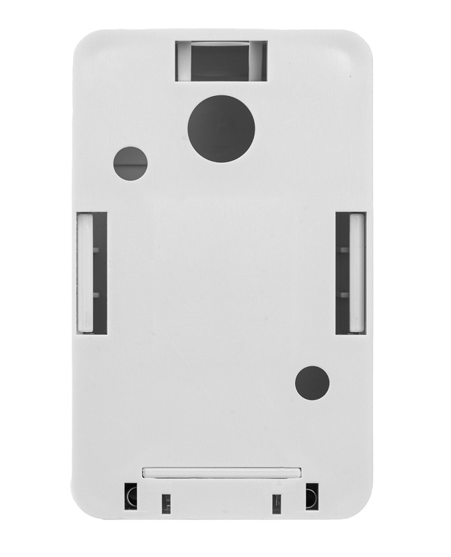 Коробка настенная, 1 порт, шторка, белый