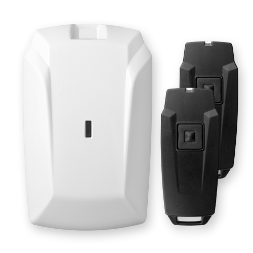 Комплект: радиоприемное устройство (РПУ) + 2 брелока (РПД), 433.92 МГц, 150 м, 1 реле, выход на Астра-931, контроль 25 брелоков (РПД)