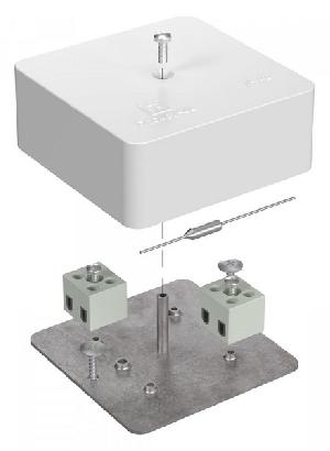 Коробка огнестойкая для кабель-канала Е15-Е120 с термопредохранителем 75х75х30