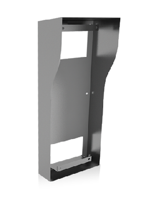 Кронштейн для накладного монтажа с козырьком для многоквартирных панелей серии: AА-03, АА-05, AA-07, BA-12. Размер: 140x355x53мм.