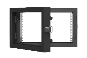 Пристенная поворотная секция TLK 19", 6U, Ш600хВ370хГ156мм, 1 пары L-образных монтажных направляющих, черный RAL 9005.