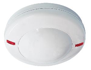 ИК Извещатель объемный оптико-электронный потолочный, высота установки до 5м,&nbsp;&nbsp;360°, диаметр зоны обнаружения 9 м, тампер, Uпит.9…15В, IP41, tраб.-40…+50°С, 105х45 мм