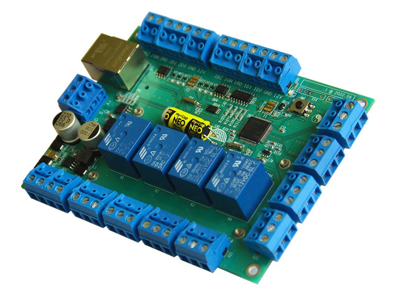 PW-400 mod.23 - Универсальный IP контроллер СКУД, память: 32000 идентификаторов, журнал событий - 47000, интерфейсы: Ethernet 100Mbit  (разъем RJ45), два  порта Wiegand, mini USB,  8 входов с контролем по току, 4 выхода сухой контакт: два реле 24В 5А, два реле 24В 1А, 250 временных зон, 250 недельных расписаний, плата без корпуса, питание 12 В. Универсальный IP контроллер СКУД, память: 32000 идентификаторов, журнал событий - 47000, интерфейсы: Ethernet 100Mbit  (разъем RJ45), два  порта Wiegand, mini USB,  8 входов с контролем по току, 4 выхода сухой контакт: два реле 24В 5А, два реле 24В 1А, 250 временных зон, 250 недельных расписаний, плата без корпуса, питание 12 В.