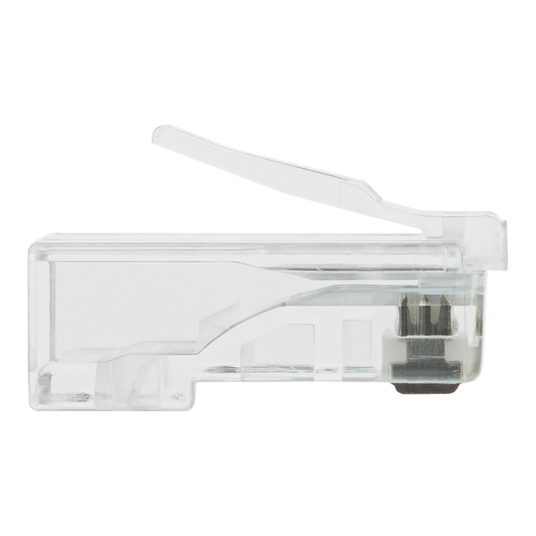 Коннектор (вилка) UTP кат.6 8P8C универсальная, 15U", 3 зубца, упак 100 шт