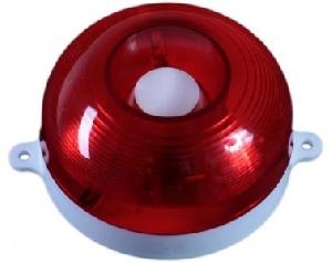 Комбинированный светозвуковой оповещатель, 12В, свет-25мА, звук 50мА 105дБ, пластмасовый корпус.