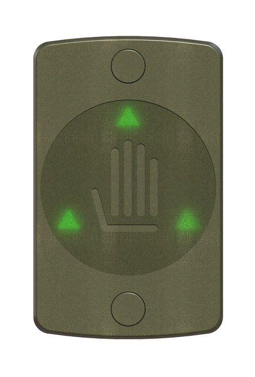 Сенсорная кнопка управления выходом и аварийным разблокированием электромагнитного замка. Повышенный ресурс работы. Световая индикация состояния замка.