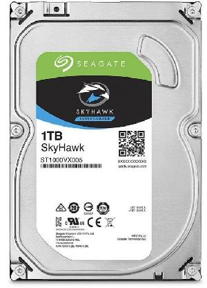 HDD 1Tb Жесткий диск Seagate SkyHawk, ST1000VX005 3.5" SATA 6Gb/s / 64MB