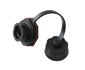 Индустриальный модуль-заглушка IP67, с защитной крышкой, черный