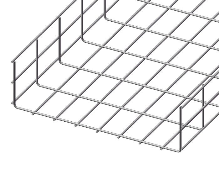 Лоток проволочный 600х100х3000 (4,0 мм)