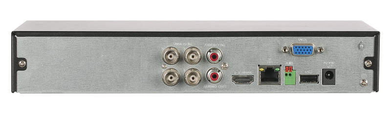 4-канальный HDCVI-видеорегистратор с FR, HDCVI, AHD, TVI, IP, CVBS; отображение: до 5Мп; запись: до 5Мп@12к/с, 5M-N@25к/с; кодирование: AI-Coding, H.265+, H.265, H.264+, H.264;&nbsp;&nbsp;IP-каналы: до 6 каналов до 6Мп; накопители: 1 SATA III до 16Тбайт; видеоаналитика: 1кн распознавание лиц, 4кн охрана периметра, 4кн интеллектуальный детектор движения SMD Plus,&nbsp;&nbsp;интеллектуальный поиск, контроль кассовых операций&nbsp;&nbsp;видеовыходы: 1 HDMI, 1 VGA; сеть: 1 RJ45 100Мбит/с; аудиовх/вых: 1/1; питание: 12В(DC)