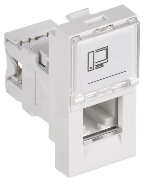 PRIMER РКИ-10-00-П-6 Розетка RJ45 кат.6 (1 мод.) белый