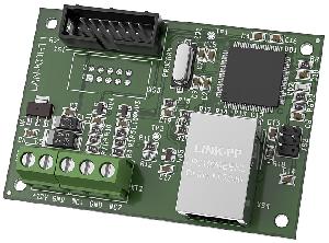 Модуль Ethernet, добавляет линию связи, для панелей Контакт GSM-5, Контакт GSM-5-2, Контакт GSM-5-RT1, Контакт GSM-5-RT2, Контакт GSM-5-RT3