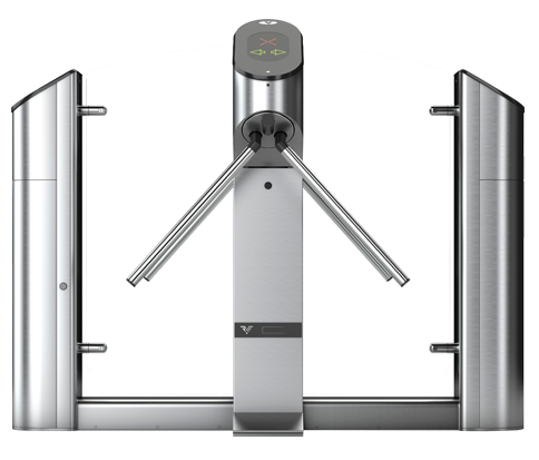 Турникет моторизованный двухсторонний с картоприемником, 2шт. считыватель Mifare