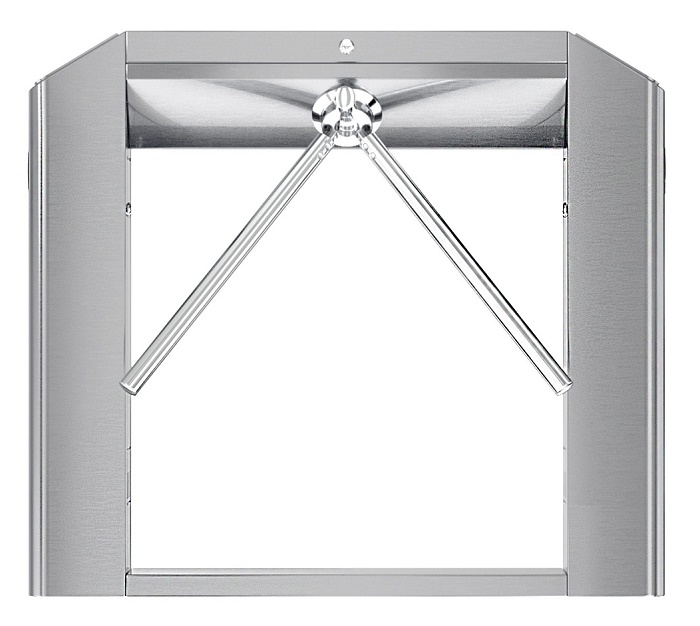 ТУМБОВЫЙ Турникет-трипод, Габариты: 1110х180х980.&nbsp;&nbsp;эл/мех с автоматическими планками "антипаника" Исполнение: нержавеющая сталь, Комплектация: комплект считывателей (EM-Marine), планки 600мм, пульт управления с кабелем, ИК-пульт, всепогодное исполнение, "сухие контакты на плате управления"