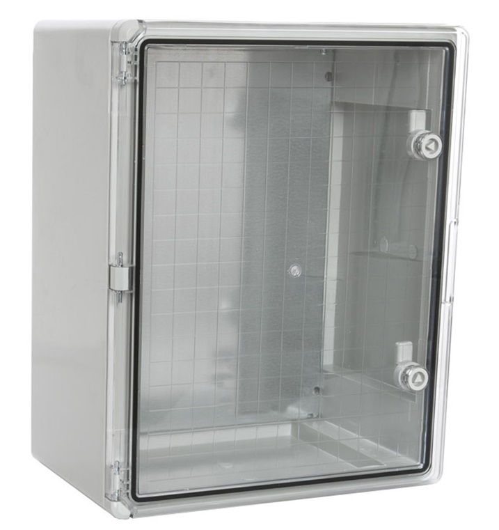 Корпус пластиковый с монтажной панелью ЩМП IP65 прозрачная дверь 500х400х240