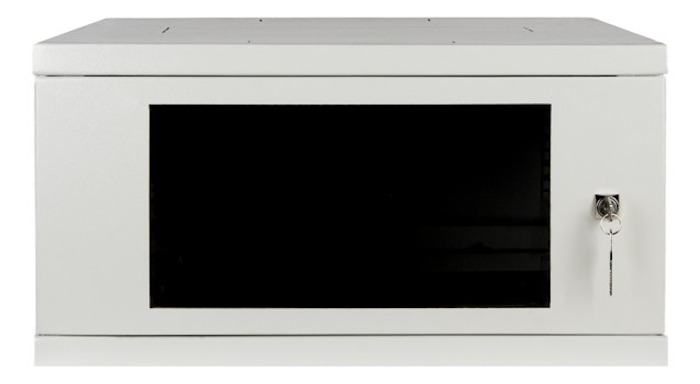 19” шкаф для оборудования, 9U х 600 мм, полезная глубина 535 мм, с настенным креплением (без ножек/роликов)