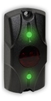 Сенсорная кнопка выхода с подсветкой из двух светодиодов. 40х80х25 мм.