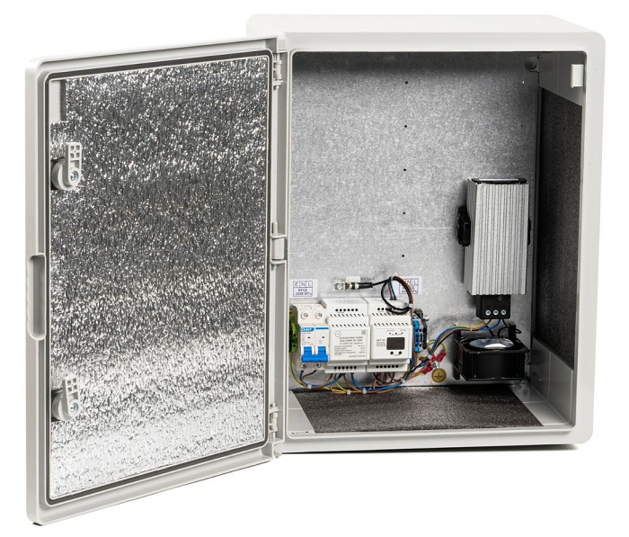 Шкаф термостатированный, 500х400х240мм, Нагреватель мощностью 60 Вт, -45 C …+50, корпус ударопрочный ABS пластик IP65