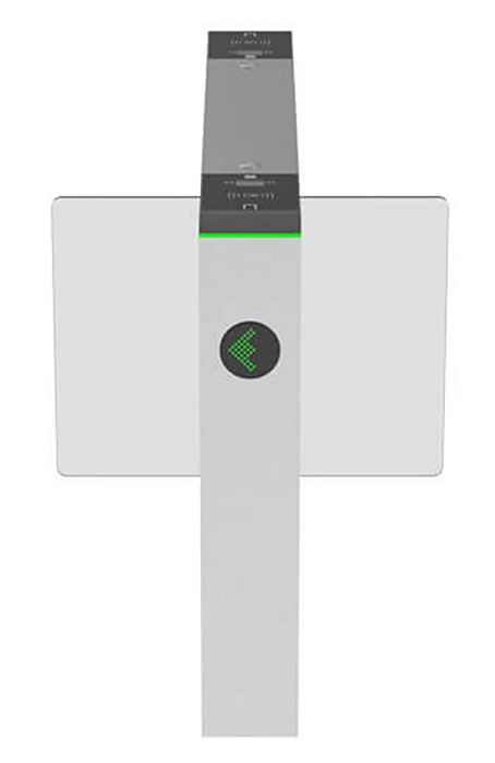 Скоростной Турникет распашной (центральный модуль). Режим антипаника. Материал корпуса - нержавеющая сталь, материал створок - акрил. Ширина прохода до 650 мм, высота створок 875 мм. Створка Акрил Питание AC 110 ~ 240В.