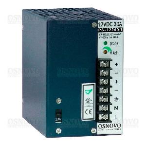 Промышленный блок питания. DC12V, 20A (240W). Защита от короткого замыкания, перенапряжения и перегрузки. Принудительная система охлаждения (вентилятор). на DIN-рейку или стену. 75x110x121мм. -40...+50°C.