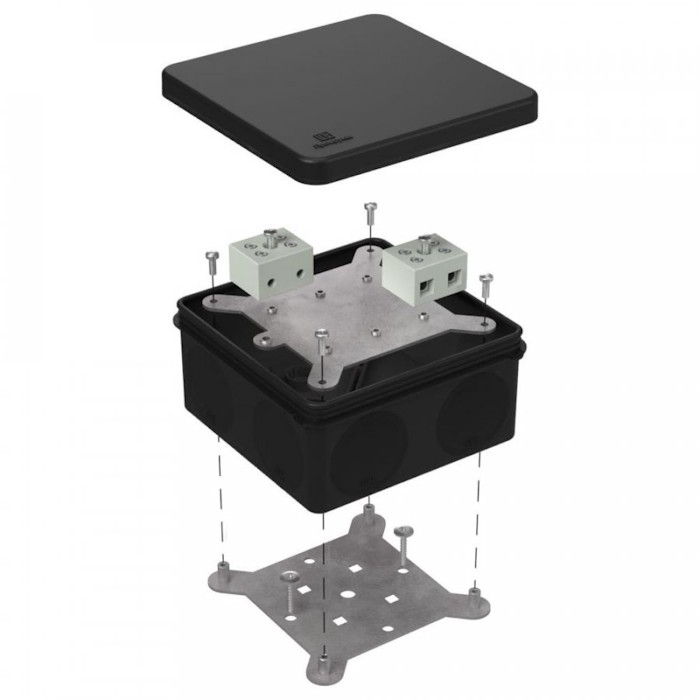 Коробка огнестойкая для о/п двухкомпонентная Е15-Е120 RAL9005 100х100х50