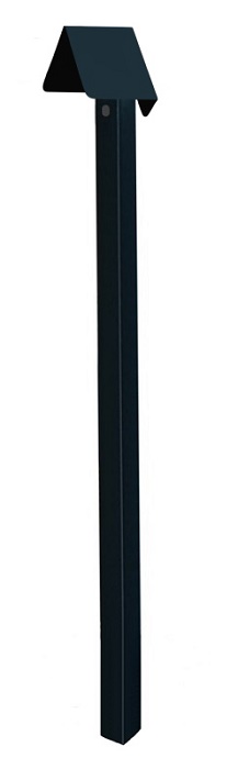 Стойка для кнопки выхода. Защитный козырек от атмосферных осадков. Длина 1500 мм, труба 30х60 мм