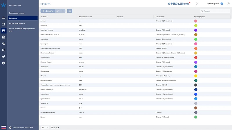 Модуль "Учет рабочего времени и расписание" (Отчеты по дисциплине&nbsp;&nbsp;персонала и учащихся; формирование табеля Т13 и 0504421; отчеты по местонахождению: сотрудников, учеников, родственников, посетителей + Расписание: звонков, уроков)