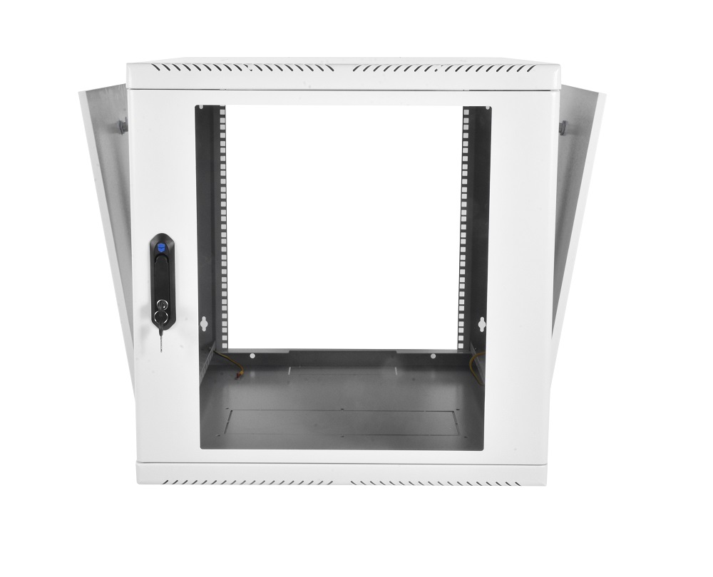 Шкаф телекоммуникационный настенный 9U (600х520) дверь стекло